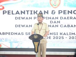 Gubernur Agustiar Kukuhkan Pengurus DPD ABPEDNAS Kalteng 2025–2030