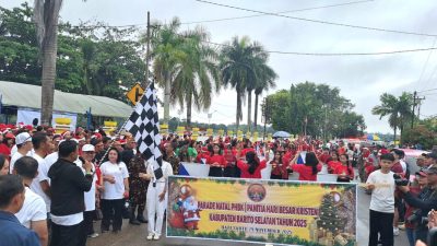 Sambut Semarak Natal Tahun 2025, PHBK Barsel Gelar Parade di Buntok